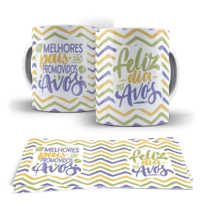 Caneca dia dos Avós - Os melhores pais são Promovidos a Avós