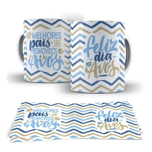 Caneca dia dos Avós - Os melhores pais são Promovidos a Avós