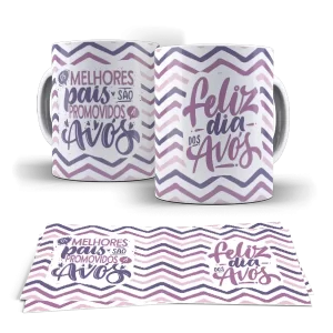 Caneca dia dos Avós - Os melhores pais são Promovidos a Avós