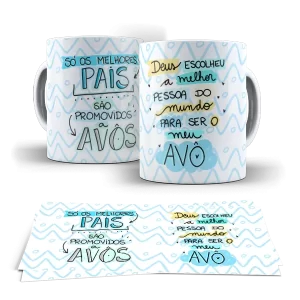 Caneca dia dos Avós - Os melhores pais são Promovidos a Avôs