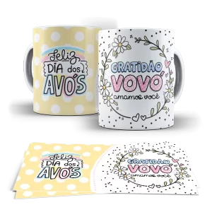 Caneca dia dos Avós - Feliz dia dos Avós