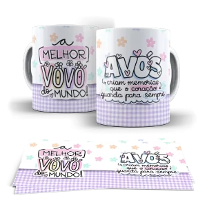Caneca dia dos Avós - Os Avós Criam memórias que o coração guarda pra sempre