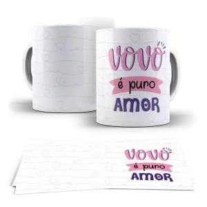 Caneca dia dos Avós - Vovó é puro amor