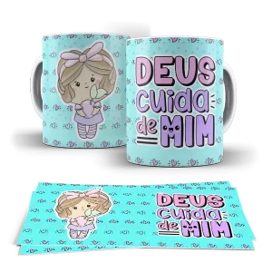 Caneca - Deus Cuida de MIM