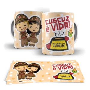 Caneca de Porcelana - CUSCUZ é VIDA