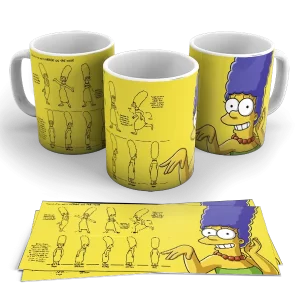 Caneca de Porcelana desenhos - Os Simpsons: Marge Simpson