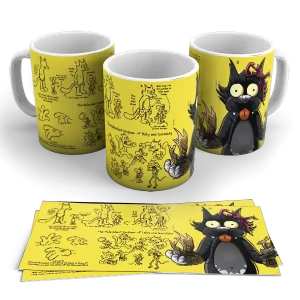 Caneca de Porcelana desenhos - Os Simpsons: Scratchy