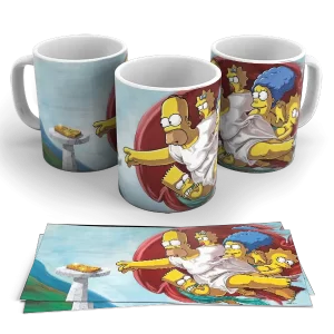 Caneca de Porcelana desenhos - Os Simpsons