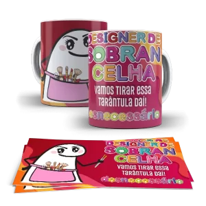 Caneca Profissões Flork - DESIGNER DE SOMBRANCELHA